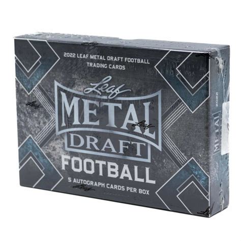 leaf metal draft hobby box|2022 leaf metal draft football box.